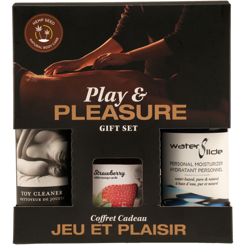 Hemp Seed by Night Play and Pleasure Gift Set - Strawberry