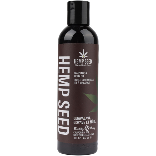 Hemp Seed Massage and Body Oil - Guavalava - 8 Fl. Oz./ 237 ml