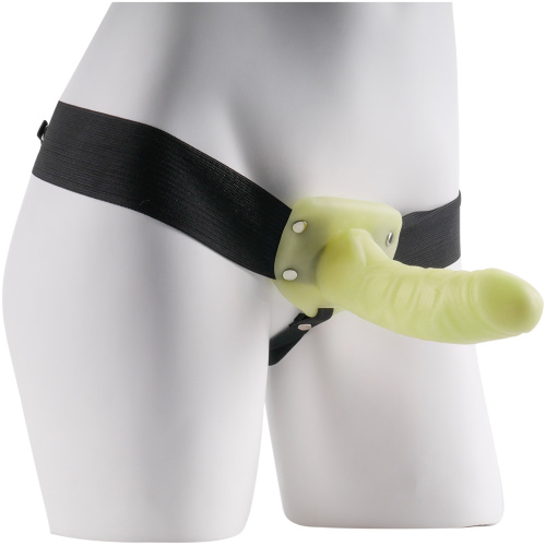 Fetish Fantasy Series for Him or Her Hollow Strap-on - Glow in the Dark