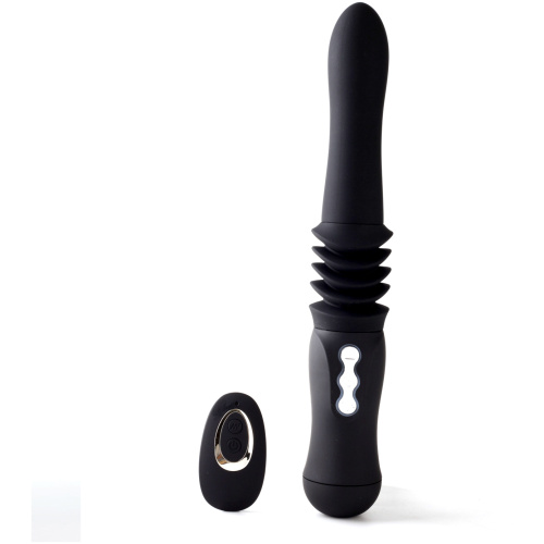 Max Silicone Thrusting Portable Love Machine -  Black