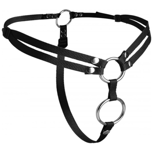 Unity Double Penetration Strap on  Harness
