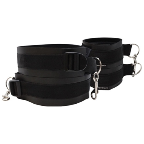 Thigh and Wrist Cuff Set - Black