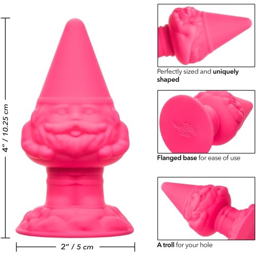 Naughty Bits Anal Gnome Gnome Butt Plug - Pink