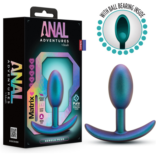 Anal Adventures Matrix - Nebula Plug - Lunar Blue