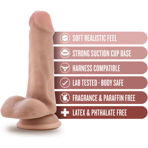 Dr. Skin - Dr. Jeffrey - 6.5 Inch Dildo With Balls - Beige