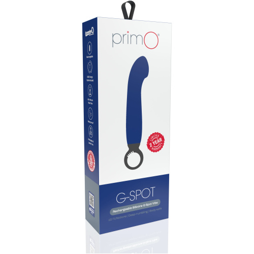 Primo G-Spot Rechargeable Vibrator - Blueberry