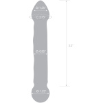 6.5 Inch Full Tip Textured Glass Dildo