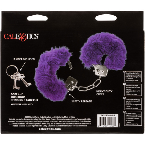 Ultra Fluffy Furry Cuffs - Purple