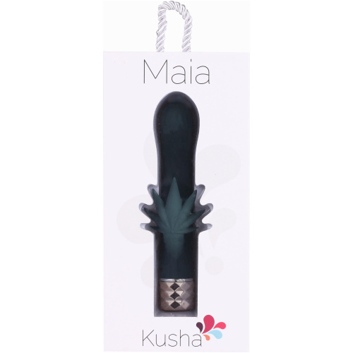Kusha 420 Series Crystal Gems G-Spot Vibrator - Green