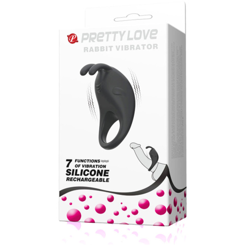 Pretty Love Rabbit Vibrator - Black