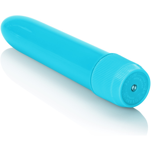 Mini Neon Multi-Speed Vibe 4.5 Inches - Blue