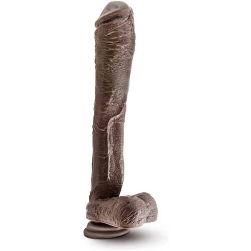 Dr. Skin Mr. Ed 13 Inch Dildo With Suction Cup - Chocolate