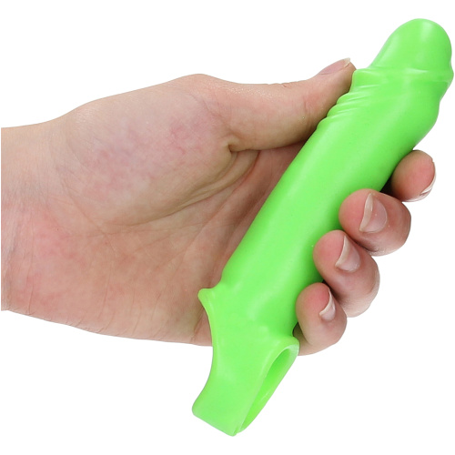 Smooth Stretchy Penis Sleeve - Glow in the Dark