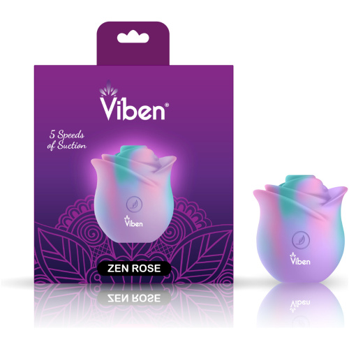 Zen Rose - Unicorn - Handheld Rose Clitoral and Nipple Stimulator
