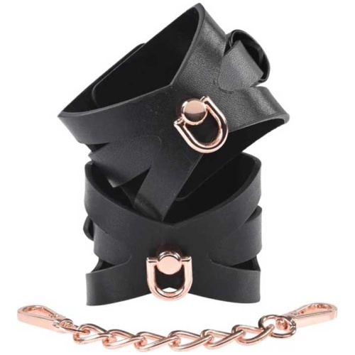 Brat Handcuffs - Black / Rose Gold