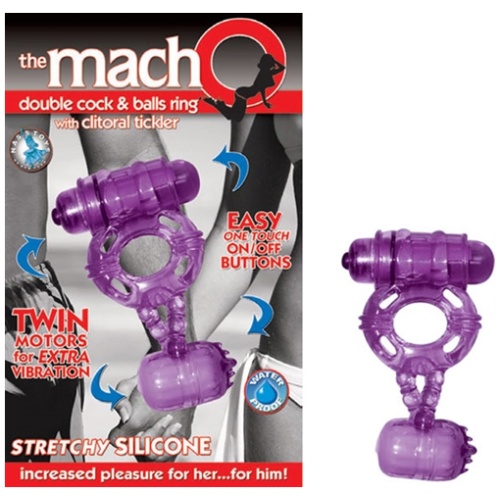 The Macho Double -Purple Cock and Balls
