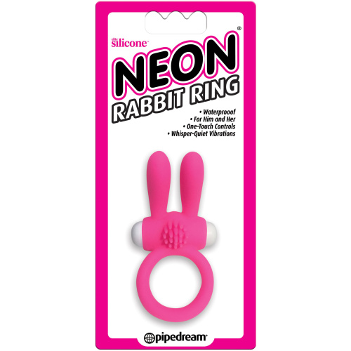 Neon Rabbit Ring - Pink