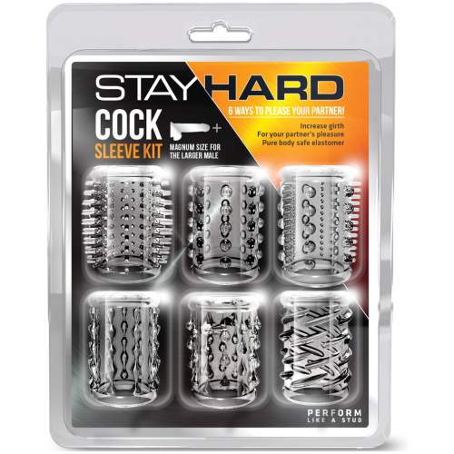 Stay Hard Cock Sleeve Kit - Clear