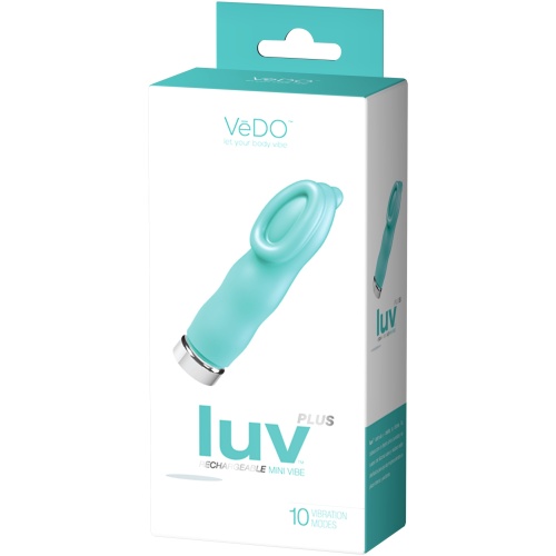 Luv Plus Rechargeable Mini Vibe - Tease Me Turquoise