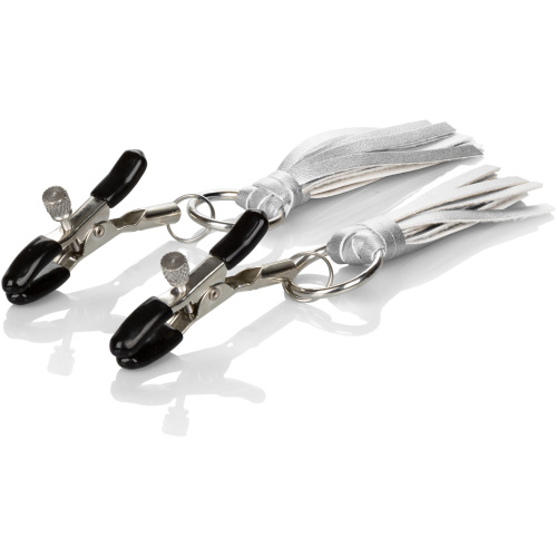 Nipple Play Playful Tassels Nipple Clamps -  Silver