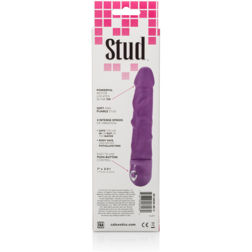 Waterproof Power Stud Rod Dong - Purple