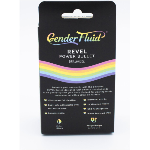 Gender Fluid Revel Power Bullet - Matte Black