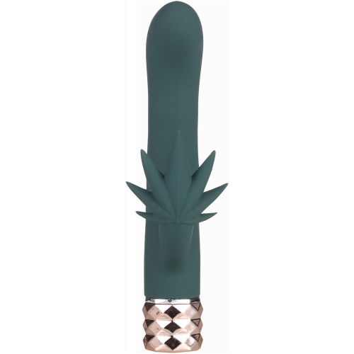 Kusha 420 Series Crystal Gems G-Spot Vibrator - Green