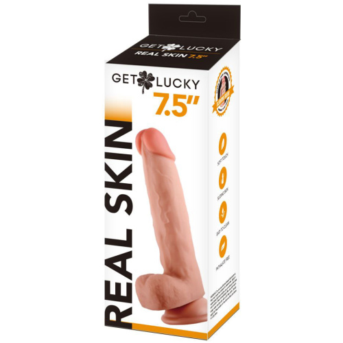 Get Lucky 7.5 Inch Real Skin Dildo