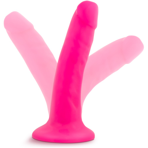 Neo - 5.5 Inch Dual Density Cock - Neon Pink