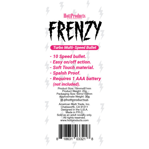 Frenzy - Power Bullet- Pink