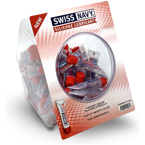Swiss Navy Silicone 10ml 100ct Fishbowl