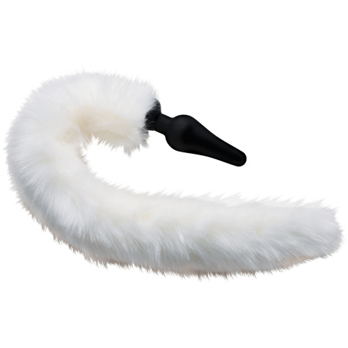 White Fox Tail Anal Plug and Ears Set
