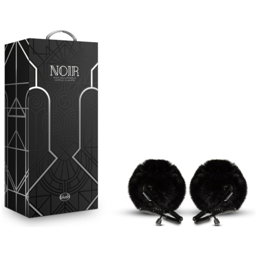 Noir - Pom Adjustable Nipple Clamps - Black