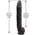 Dick Rambone Cock - 17 Inch - Black