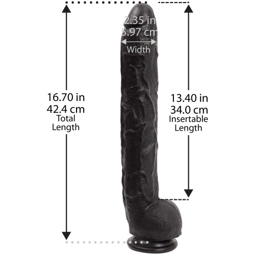 Dick Rambone Cock - 17 Inch - Black