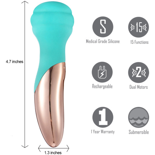 Kali 15-Function Rechargeable Wireless Dual Motor  Mini Wand