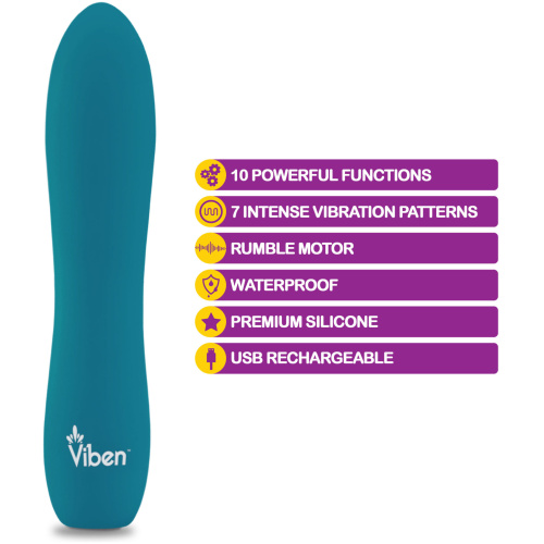 Vivacious - Ocean - Intense 10-Function Bullet