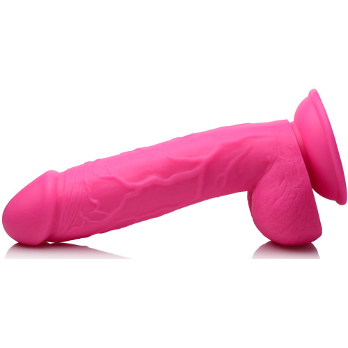 Pop Pecker 8.25 Inch Dildo With Balls - Pink