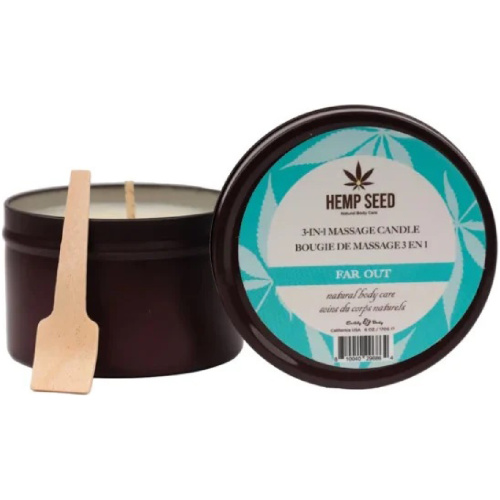 Hemp Seed 3-in-1 Massage Candle - Far Out 6 Oz
