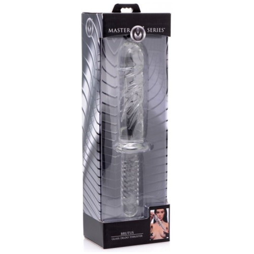 Brutus Glass Dildo Thruster - Clear