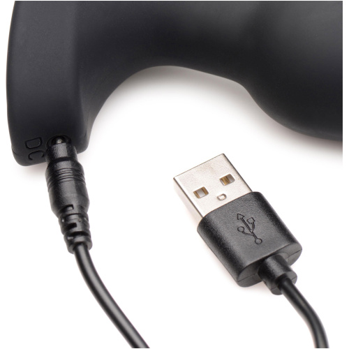 Laser Heart Anal Plug With Remote Control - Small