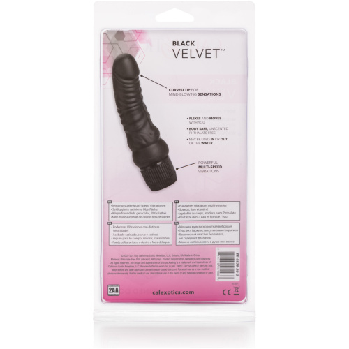 Black Velvet 6.25 Inches Veined Dong