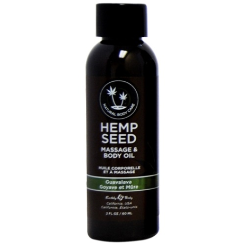 Hemp Seed Massage and Body Oil - Guavalava 2 Fl. Oz/ 60ml