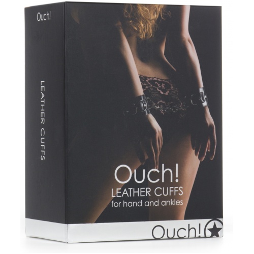 Leather Cuffs for Hands and Ankles - Black