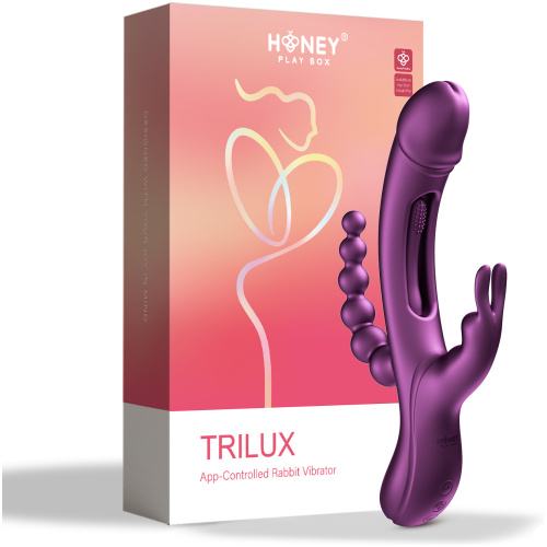 Trilux - App Controlled Rabbit Vibrator - Purple