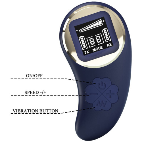 Mina Vibrating Remote Control Egg - Blue