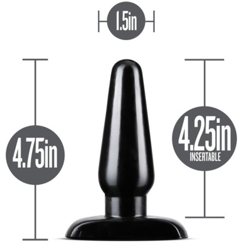 Anal Adventures - Basic Anal Plug - Medium - Black