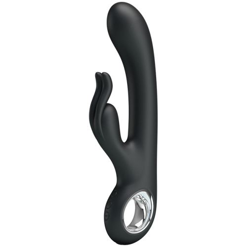 Pretty Love Carina 7 Function Rabbit Syle Vibrator - Black