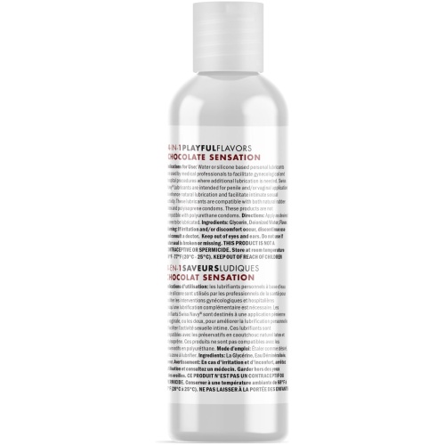 Swiss Navy 4-in-1 Playful Flavors - Chocolate Sensation - 4 Fl. Oz.