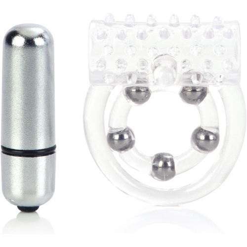 Maximus Enhancement Ring 5 Stroker Beads - Clear